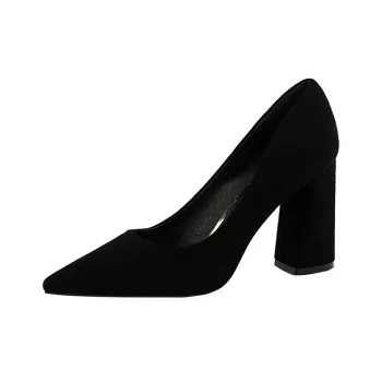 BIGTREE Chunky Heel High Heels 8.5cm Women's
