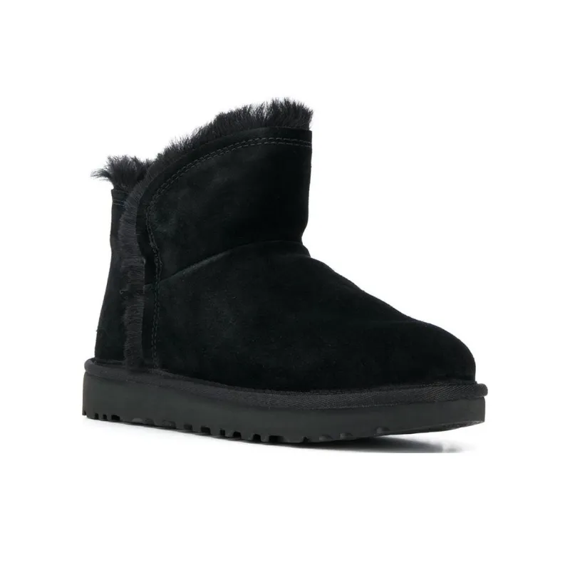 UGG Classic Mini Fluff High low Boot 'Black' Women's-1