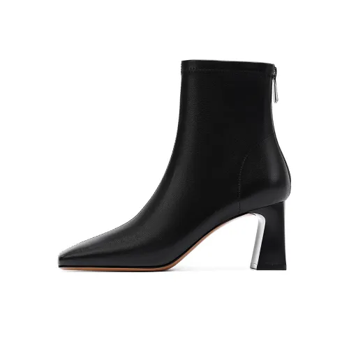 HARSON Ankle boots Mens Women's Black/Beige Apricot