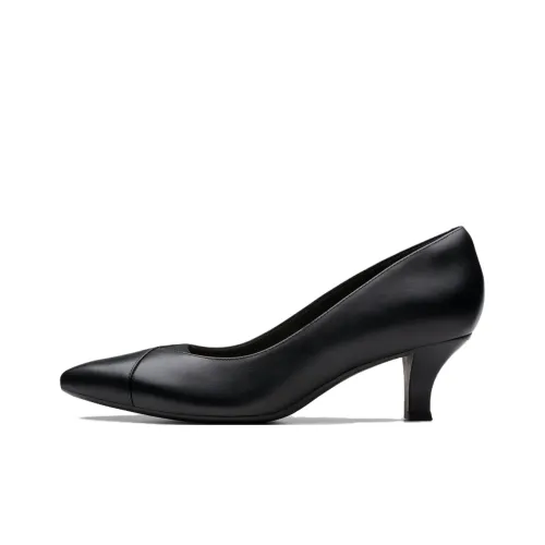 Clarks Slim Heel High Heels 5cm Women's Black