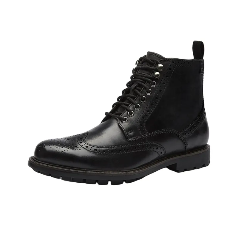 Clarks Short Martin Boot Men's Black-1