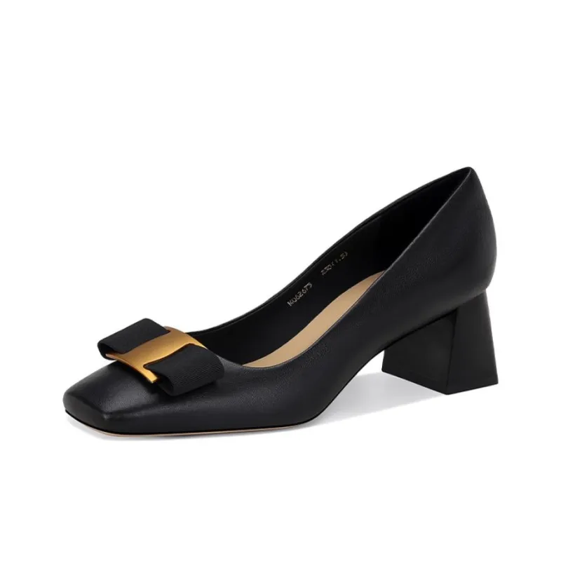 JESSICA SOPHIA Chunky Heel High Heels 5.5cm Women's-4