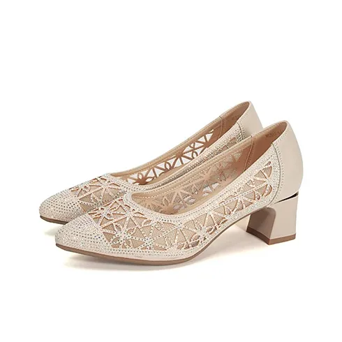 LESELE Chunky Heel High Heels 5cm Women's-2