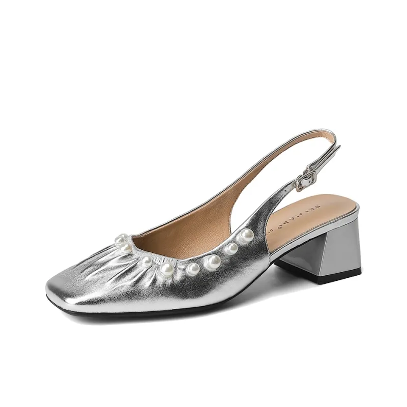 WESTLINK Chunky Heel High Heels 5.5cm Women's-5