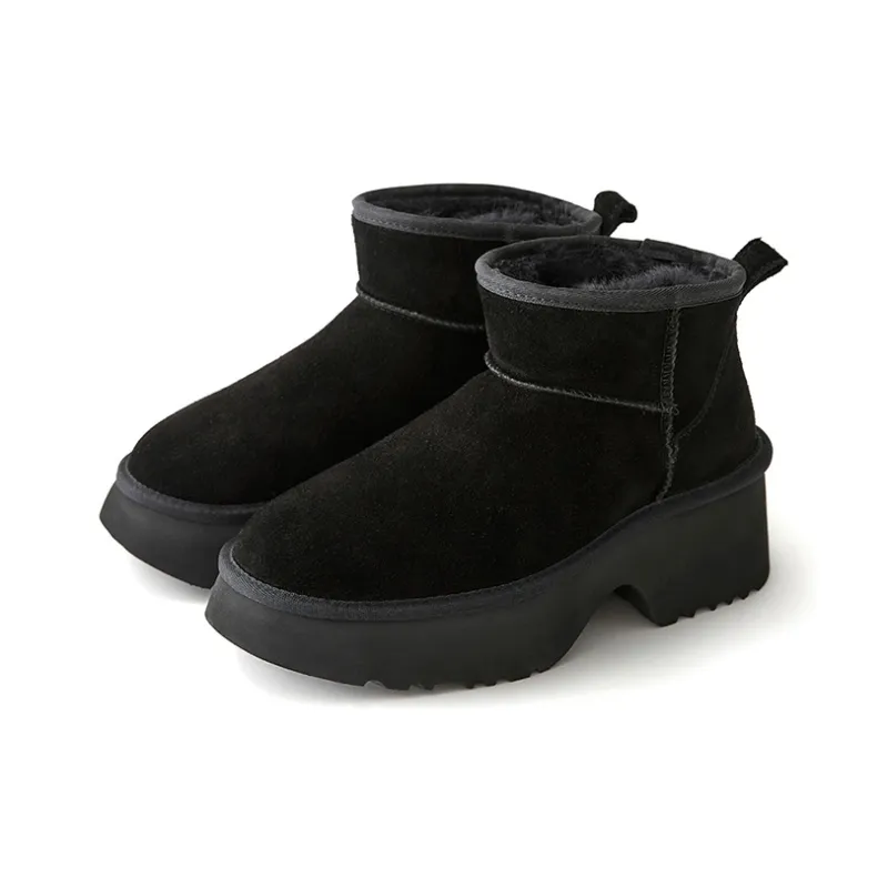 Marie Claire Warm Cushioning Slip Resistant Height Increasing Short Snow Boots Women's-3