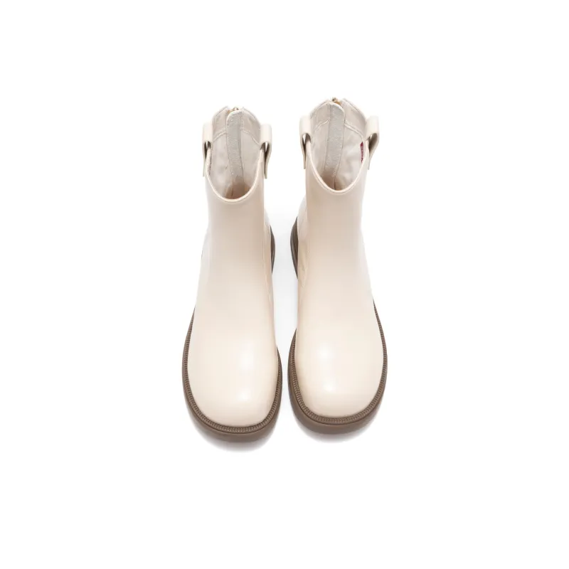 AOKANG Ankle Boots Women's Ecru-3