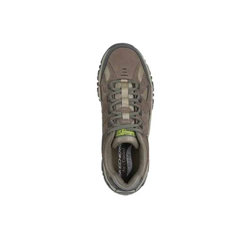 Skechers OUTDOOR Cushioned Slip Resistant Low Top Trekking Shoes Men's Brown-3