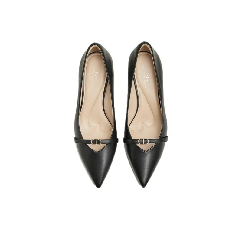 TATA High Heels Women's Solid Color-7