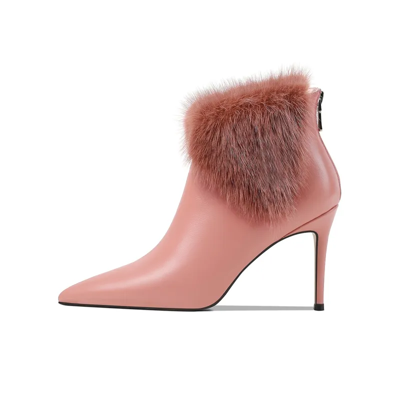 HAOYASENNU Ankle Boots 9cm Women's-4