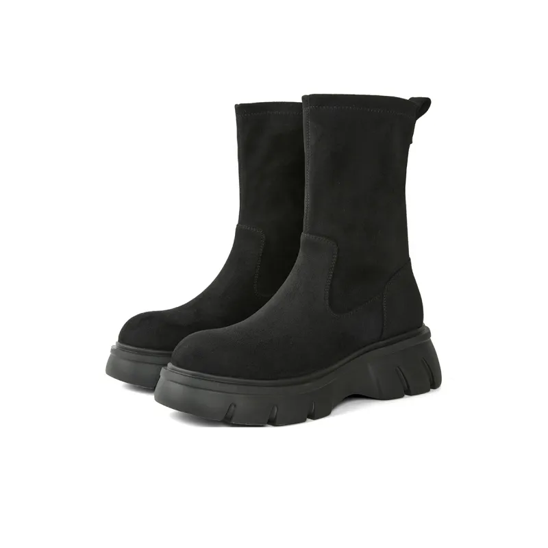 PT'SON Ankle Boots Women's Coffee-7