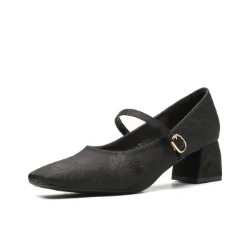 YAFEI XUANYU Chunky Heel High Heels 5cm Women's Black