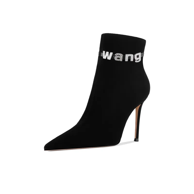 Shesrim Ankle Boots 9.5cm Women's Black-1