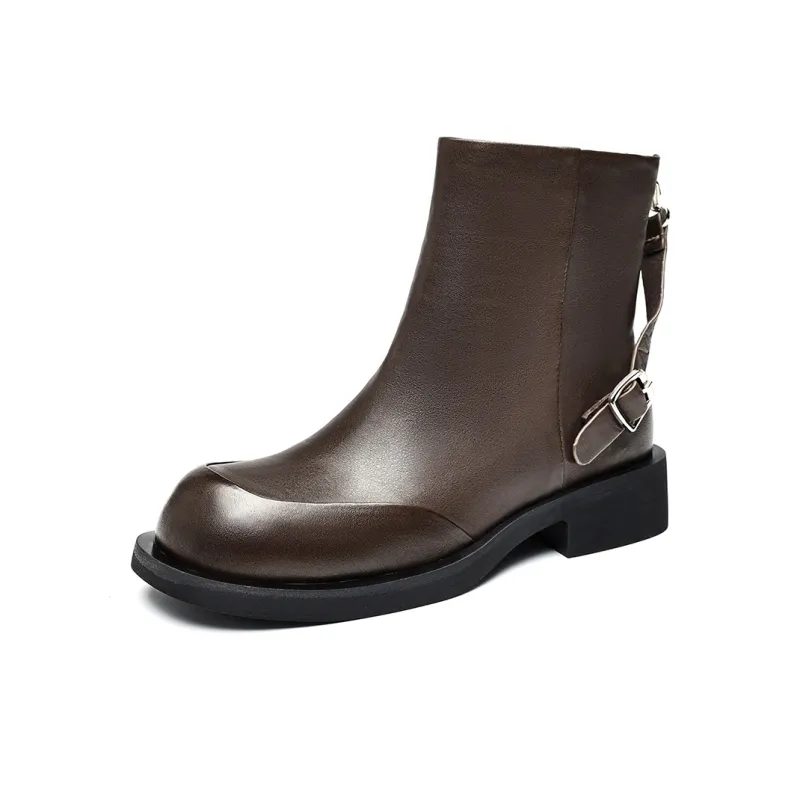 EBLAN Ankle Boots Women's Brown-1