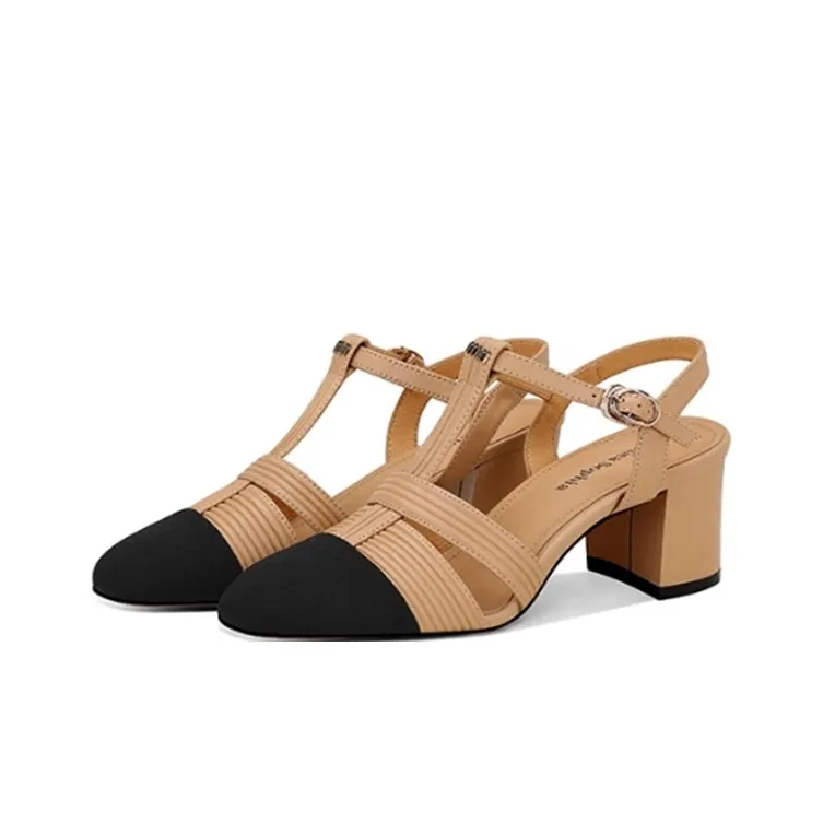 JESSICA SOPHIA Chunky Heel High Heels 5.5cm Women's-4