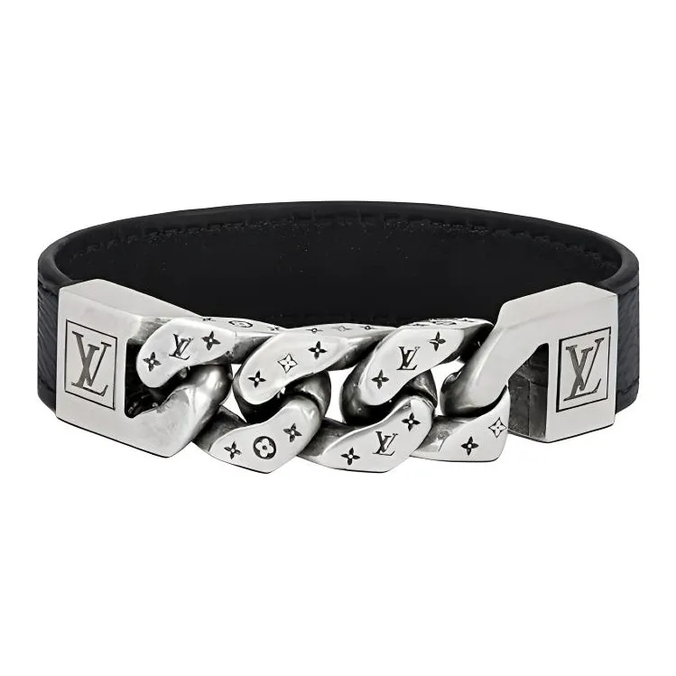 LOUIS VUITTON Monochain Reverso Bracelet Monogram Eclipse-0