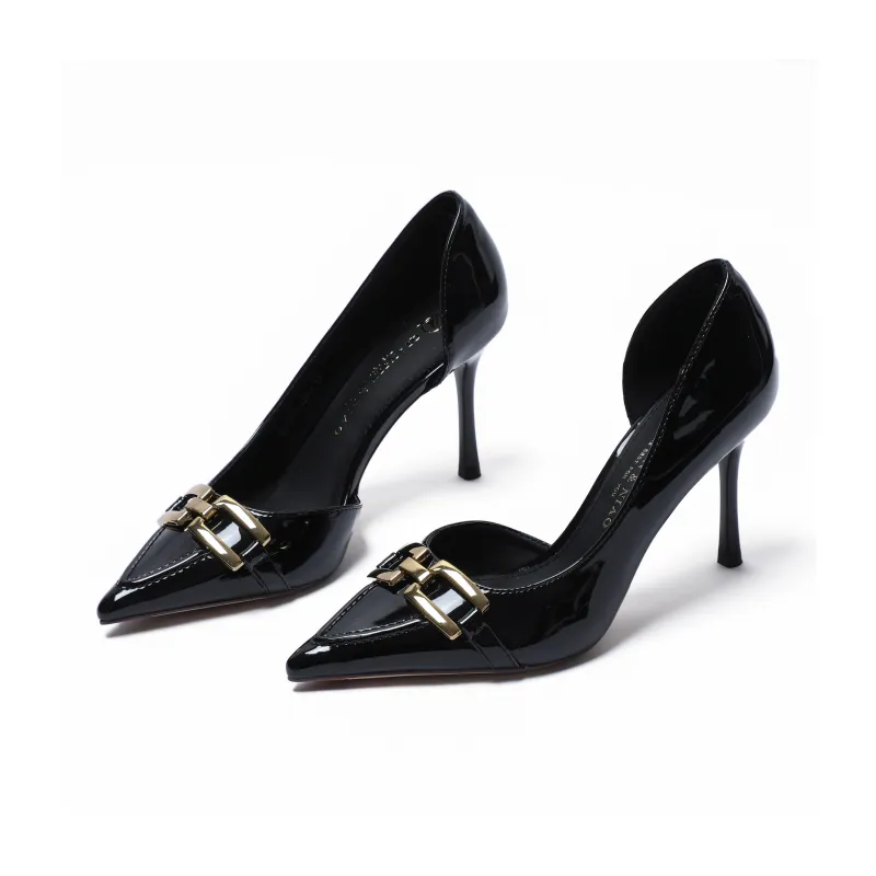 PINWEISHIDU Slim Heel High Heels 7cm Women's-1