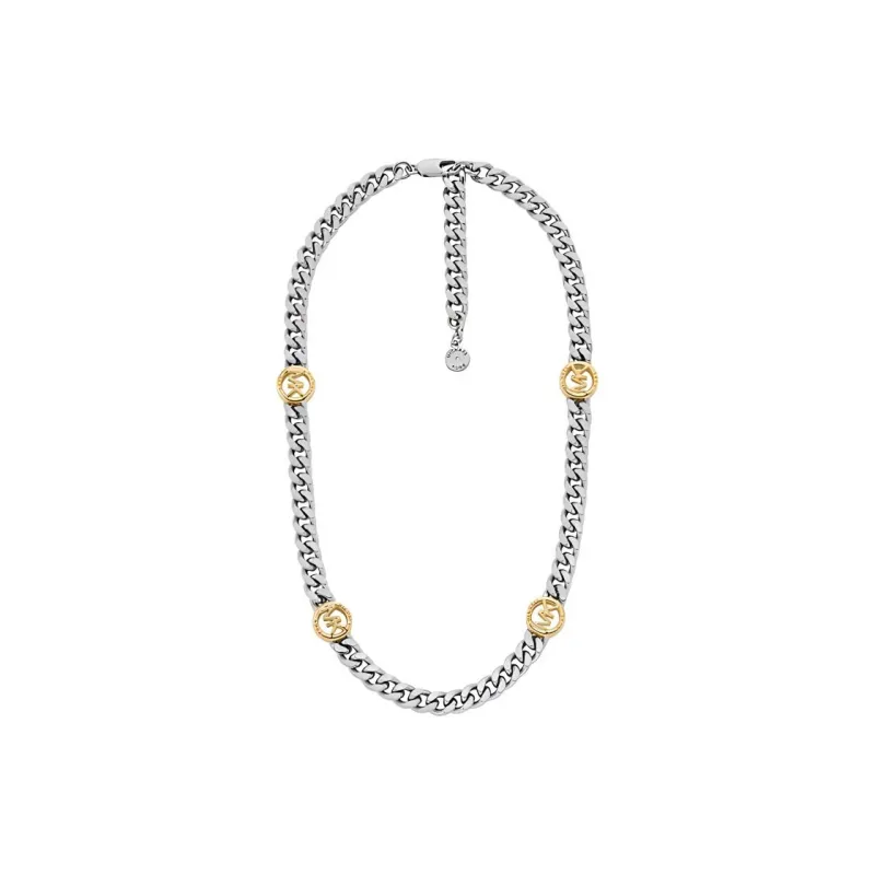 MICHAEL KORS Logo Curb Link Necklace-0