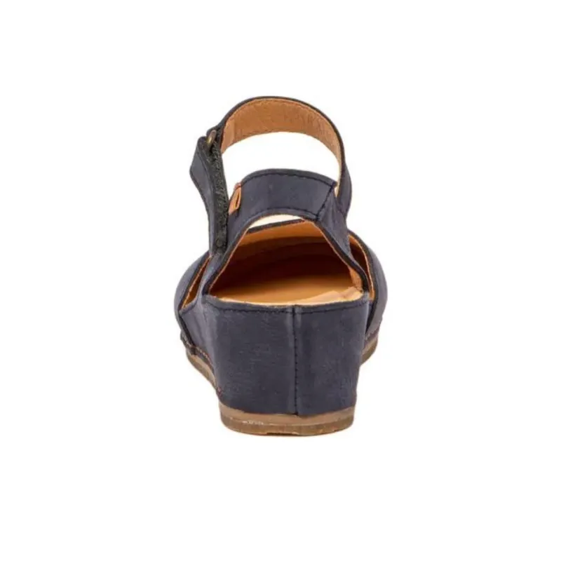 El Naturalista Picual Wedge Heel High Heels 5cm Women's Marine Blue-3