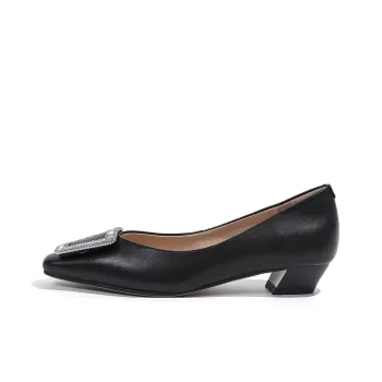Mulinsen Chunky Heel High Heels 3cm Women's Black