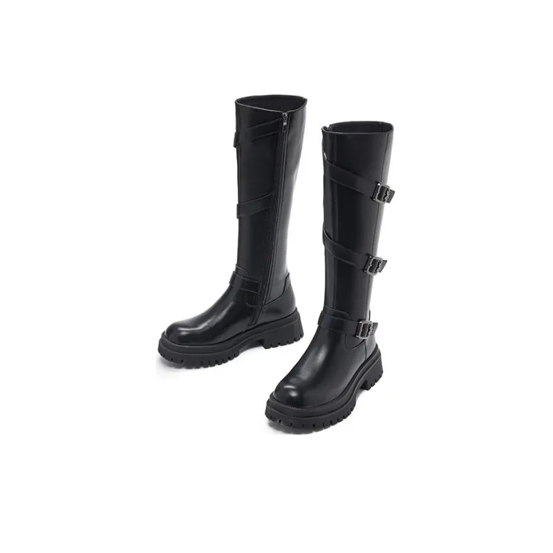 15 MINS Knee-high Boots 5cm Women's-7