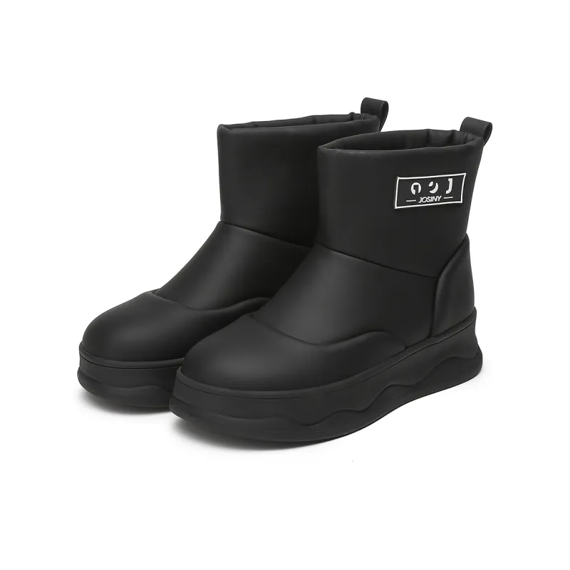JOSINY Snow Boots Women's White/Black-2