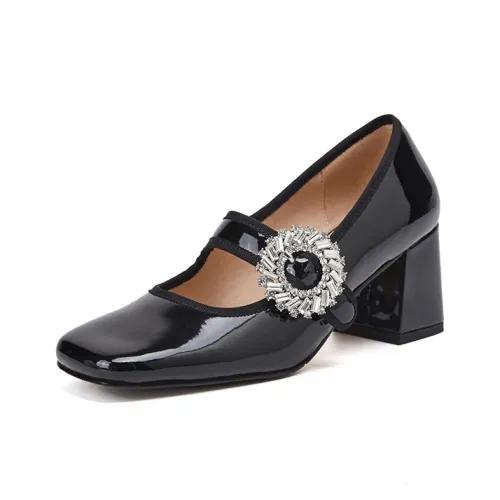 RAPHAEL SONA Chunky Heel High Heels 6.5cm Women's