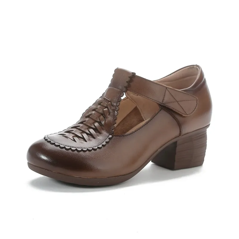 YOUYA BIRD Chunky Heel High Heels Women's-2