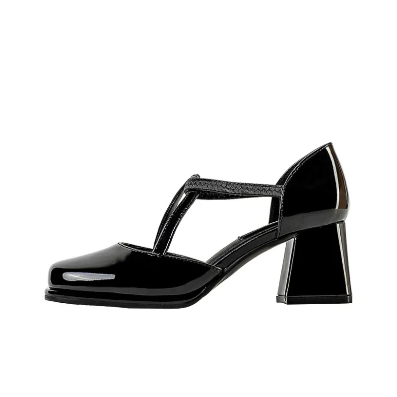 Wonderful Couple Chunky Heel High Heels 6cm Women's-6