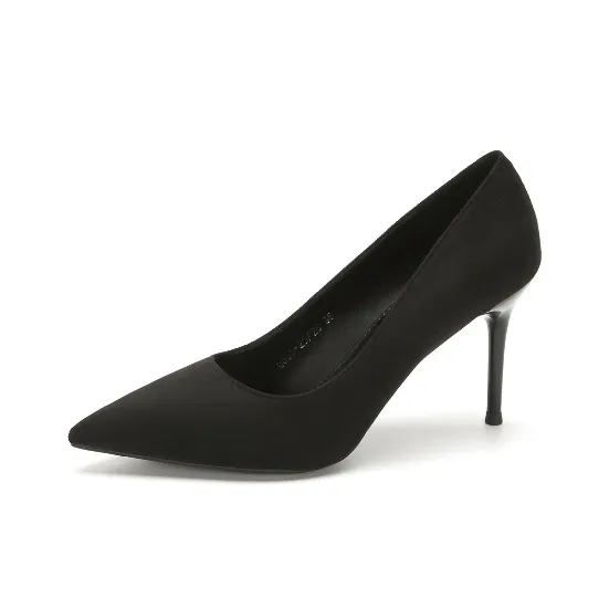 HKCP Slim Heel High Heels 8.5cm Women's Black-0