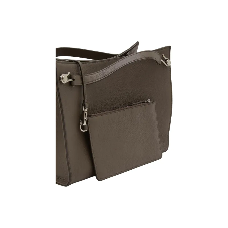 THE ROW Leather Handbag Women's Dark Gray-3