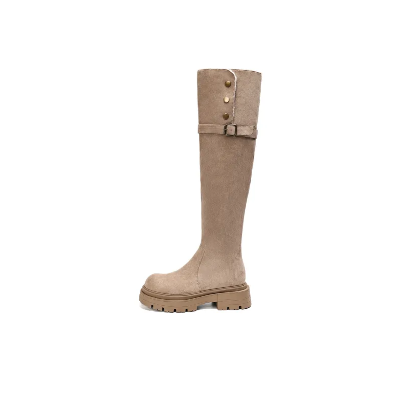 EBLAN Knee-high Boots Women's Umber-27