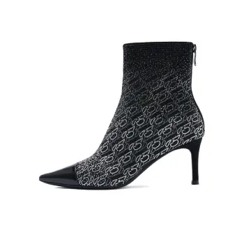 73Hours Exchange Party Series Ankle Boots 5.5cm Women's Black