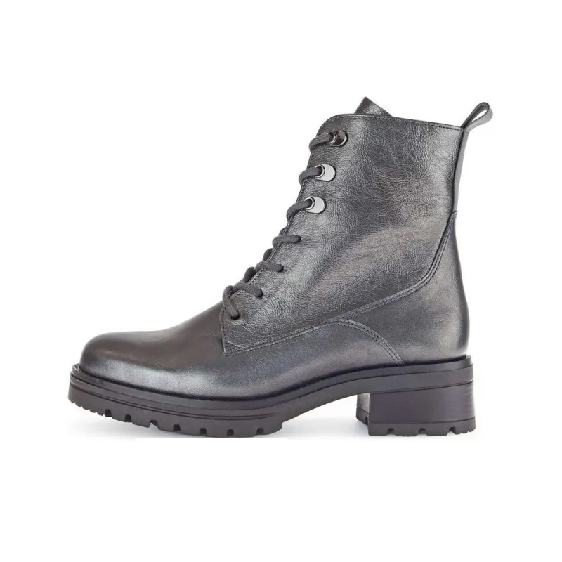 Gabor Comfort Ankle Boots 5cm Women's Silver Gray-0