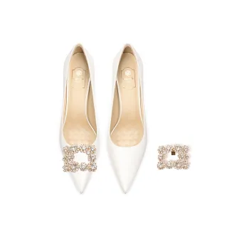 Holy Rose Slim Heel High Heels Women's White