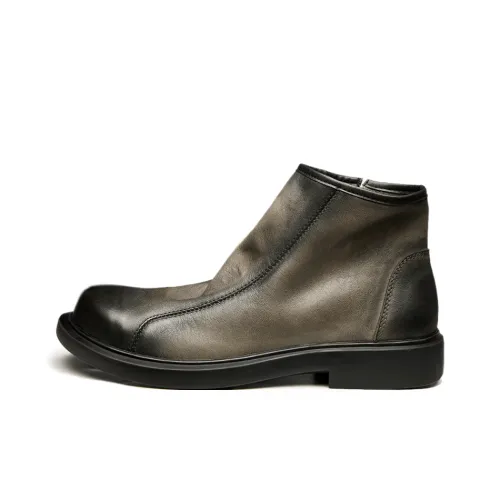 Brounvanm Ankle Boots Men Gray