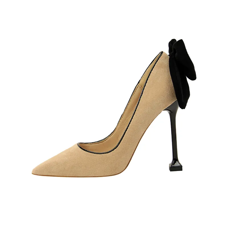 QITUMAUL High Heels Women's Gold-9
