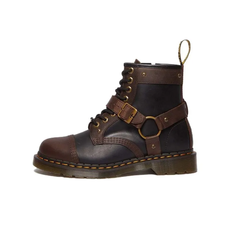 WARNER BROS. x Dr.Martens 1460 HARNESS WB100 Short Martin Boot 3cm Men's Brown Black-0