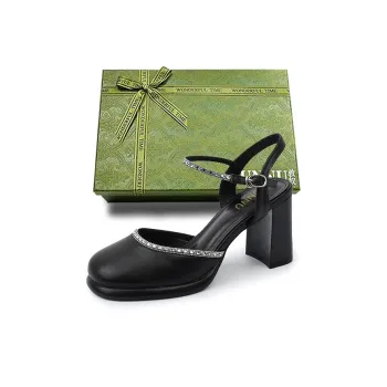 Dunnu Chunky Heel High Heels 8.0cm Women's