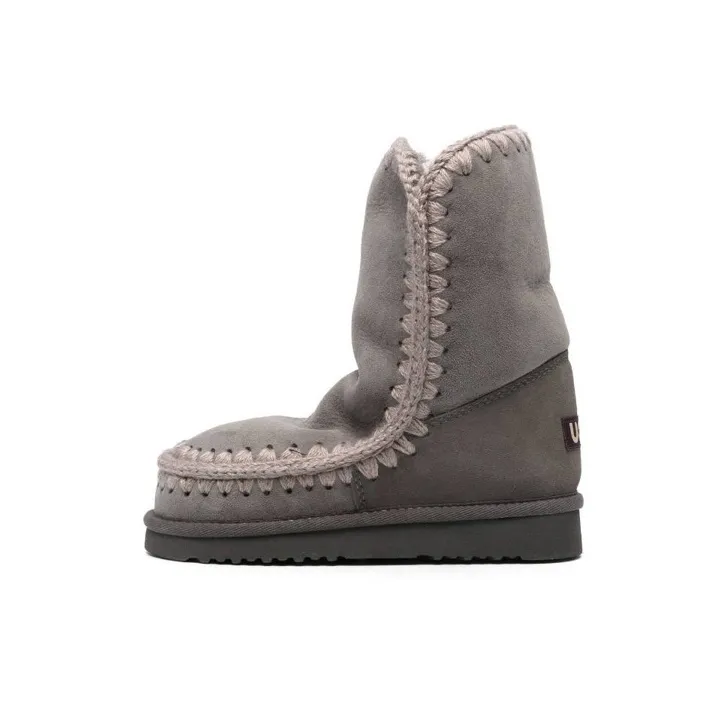 Mou Logo-patch Sheepskin Boots-0