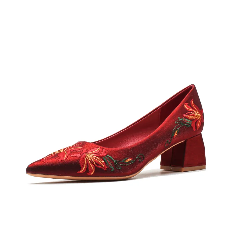 YAFEI XUANYU Chunky Heel High Heels 5cm Women's-0