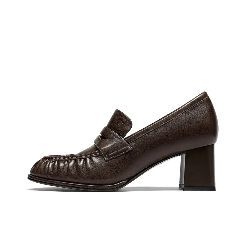 GOLDLION High Heels Women's Khaki-5