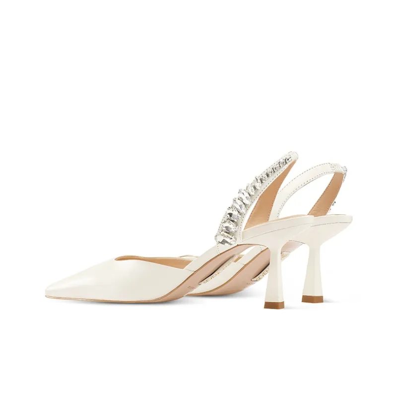 7or9 Fragrant Snow High Heels 7cm Women's White-2
