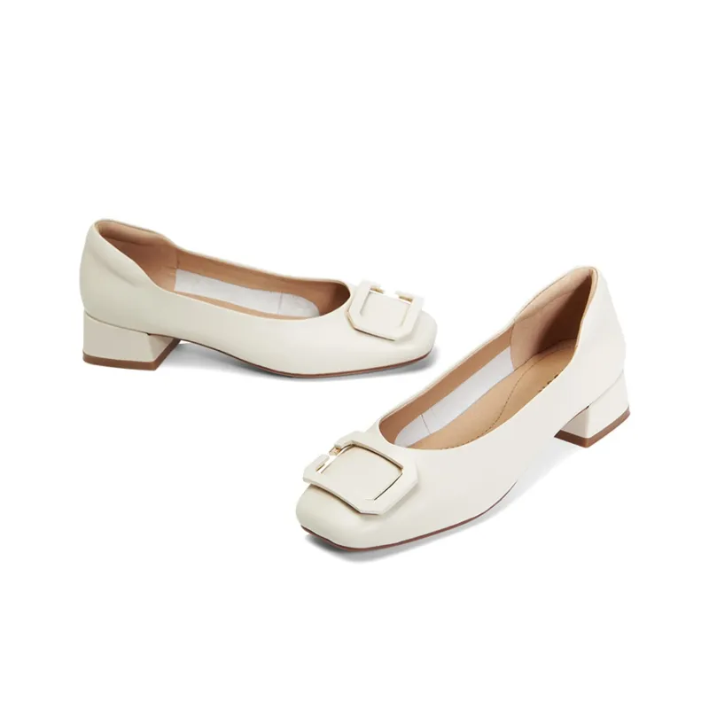 PT'SON Chunky Heel High Heels Women's-5