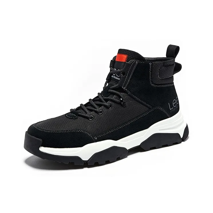 Lee Ankle Boots Men Black/Beige Yellow/Light Gray-3