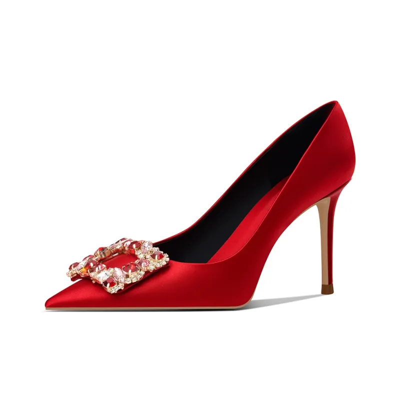 ROSE CASTLE High Heels Women's Red-1