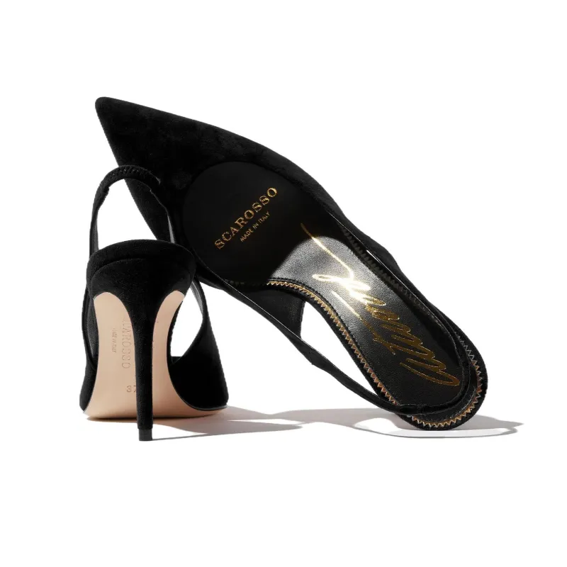 SCAROSSO X Brian Atwood Sutton Pointed-Toe Slingback Pumps-3