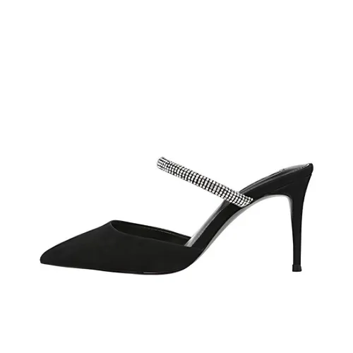 STEVE MADDEN Slim Glopnk High Glopnk Sandals 8cm Women's Black