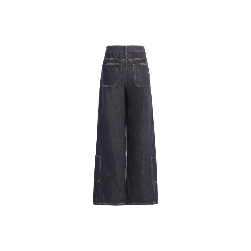Wen Shan Jeans Women's Dark Blue-3