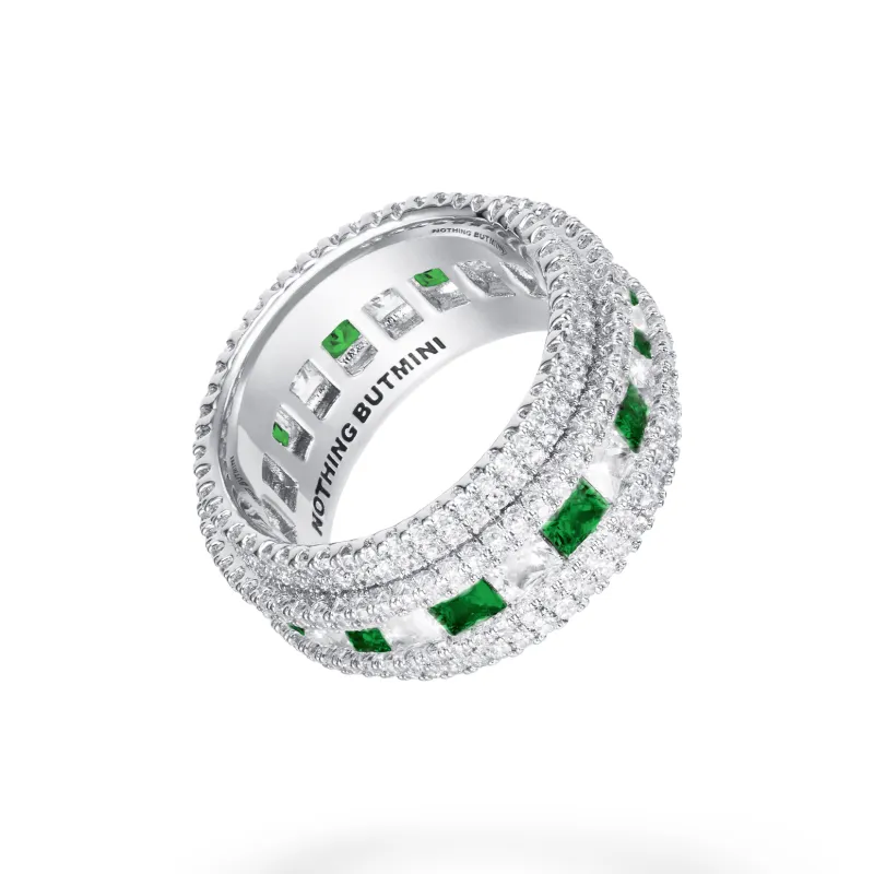 NothingButMini Zircon Copper Rings Unisex-5