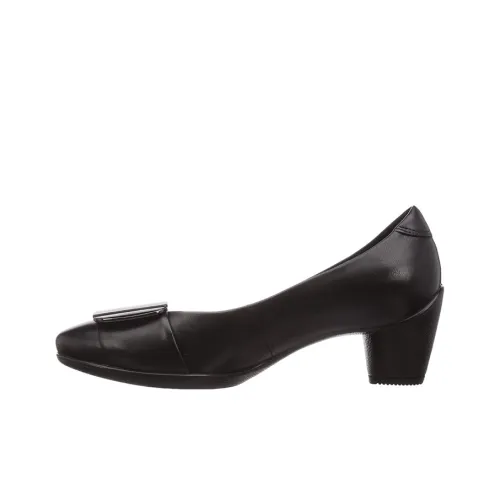 Ecco Chunky Heel High Heels Women's Black